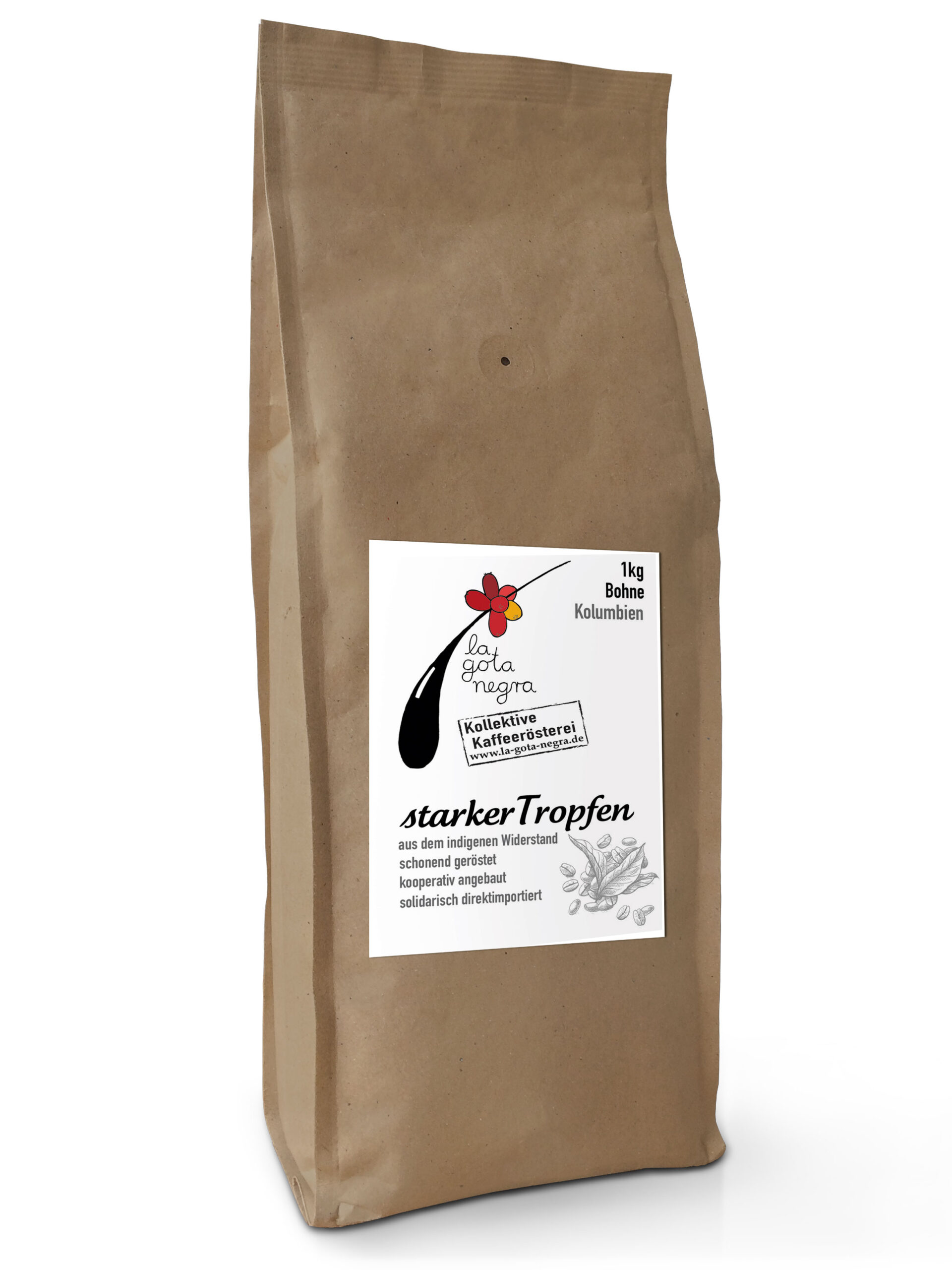 Filterkaffee Starker Tropfen from Kollektive Kaffeerösterei La gota negra